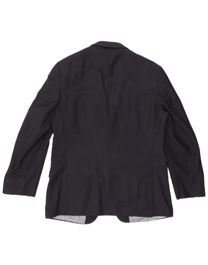 Marks & Spencer Mens 2 Button Blazer Jacket UK 38 Medium Navy Blue