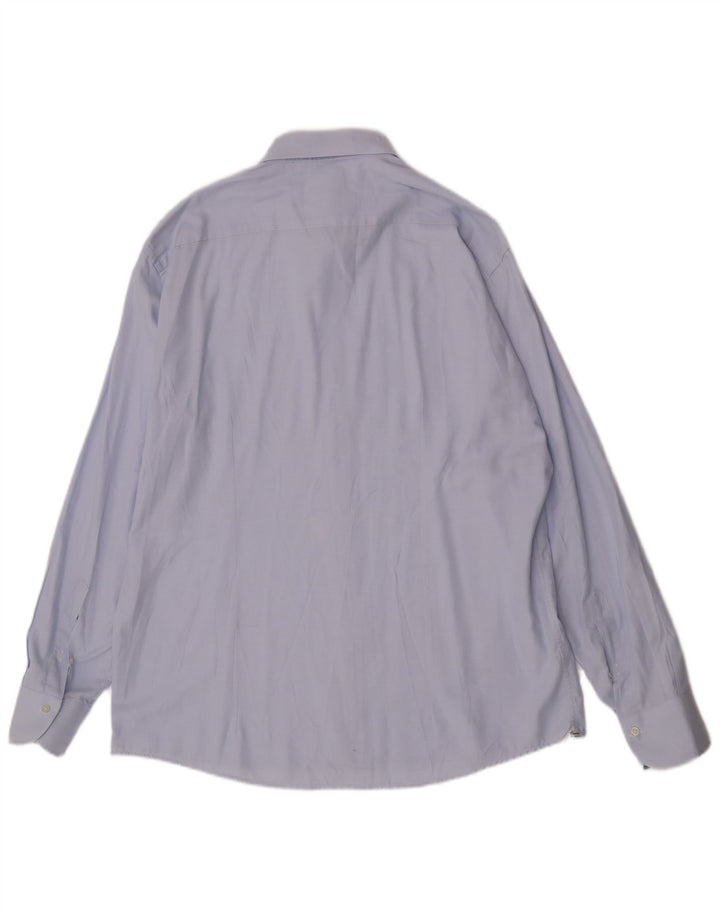 Trussardi Mens Shirt Size 45 18 2XL Blue