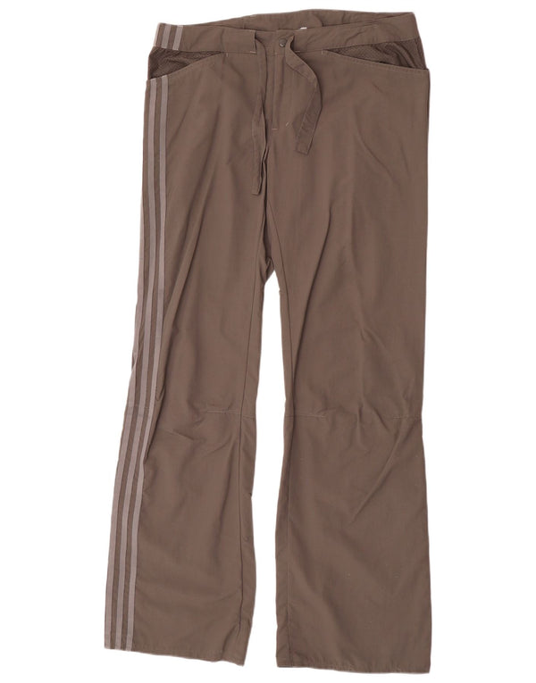 Adidas Womens Clima 365 Graphic Bootcut Trousers UK 14 Medium W32 L32 Grey