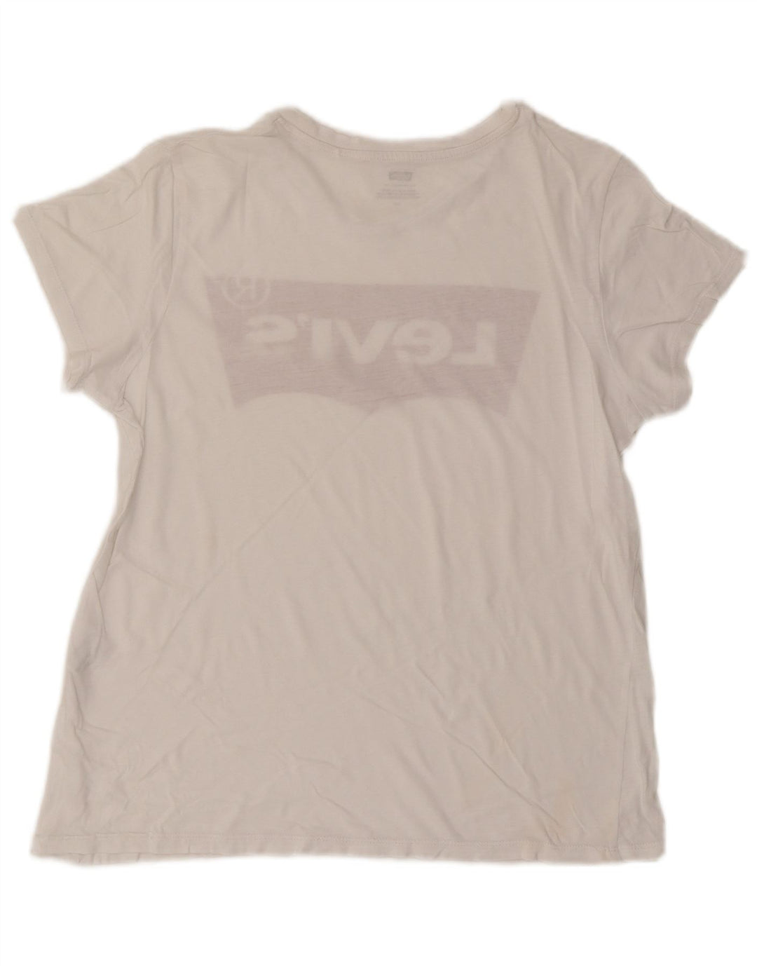 LEVI'S Womens Graphic T-Shirt Top UK 16 Large White