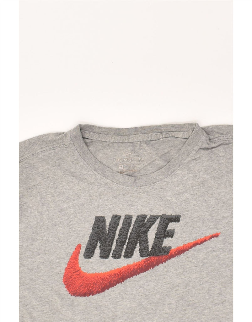 NIKE Mens Graphic T-Shirt Top Medium Grey Cotton | Vintage Nike | Thrift | Second-Hand Nike | Used Clothing | Messina Hembry 