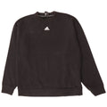 Adidas Mens Sweatshirt Jumper Large Black Cotton