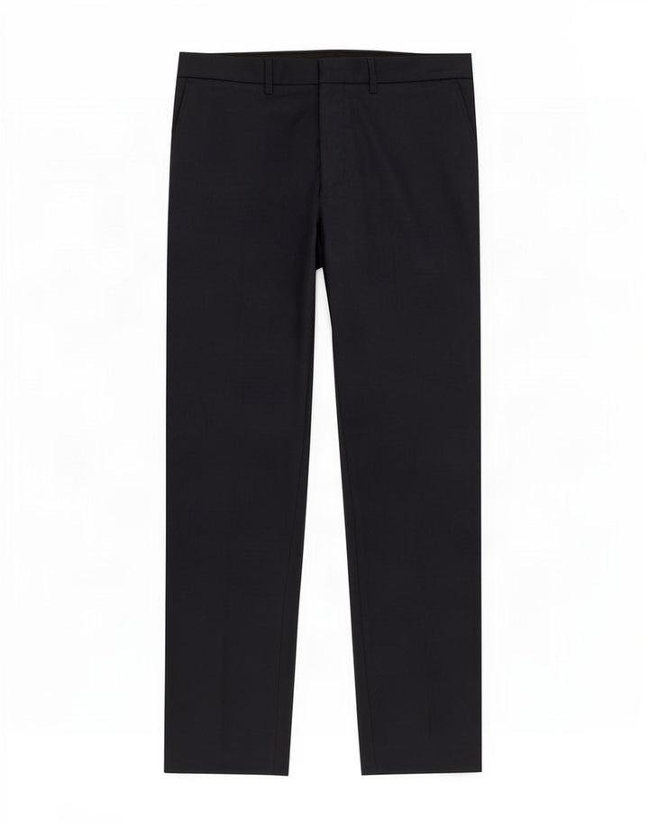 Marks & Spencer Mens Slim Fit Casual Trousers W34 L29 Navy Blue Polyester