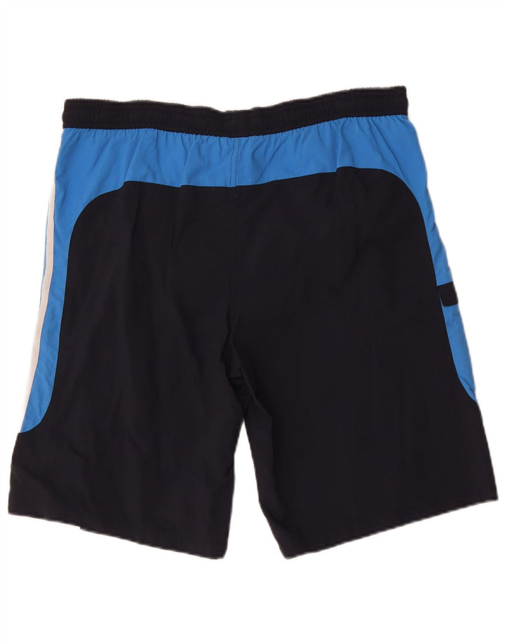 Adidas Mens Cargo Swimming Shorts Large Navy Blue Colourblock Polyester