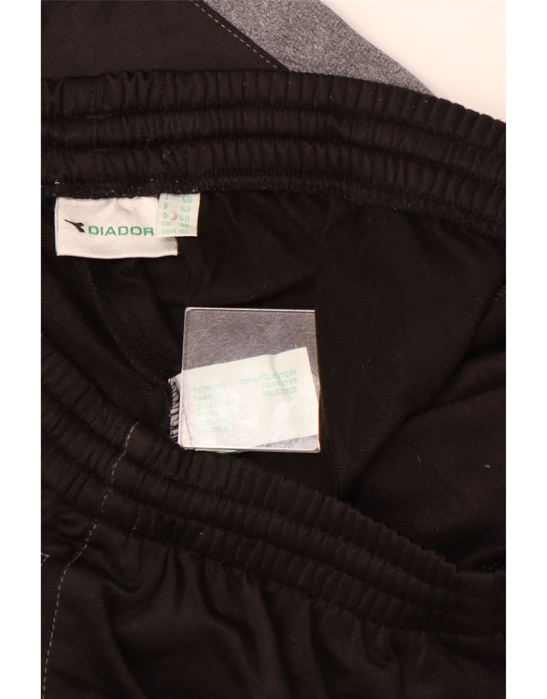DIADORA Mens Tracksuit Trousers UK 40 Large  Black Colourblock Polyester