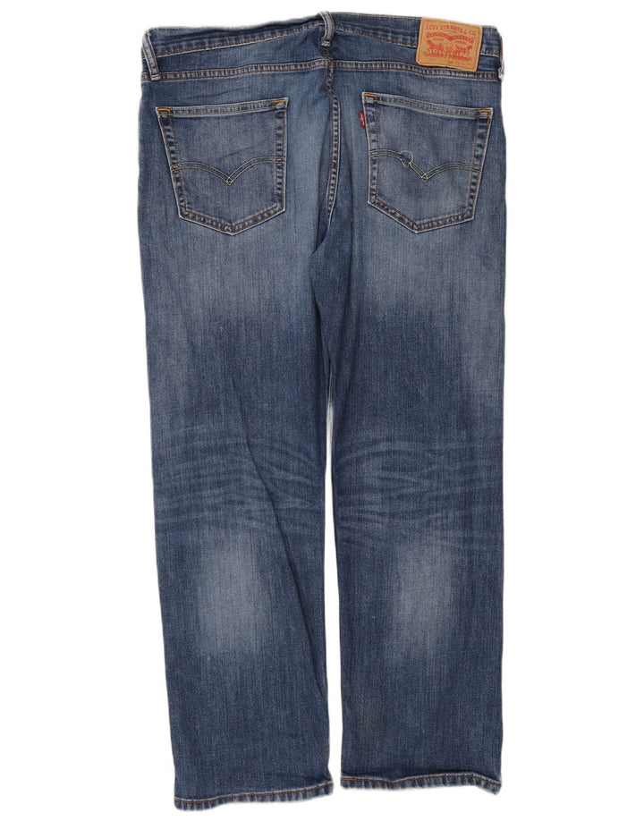 Levi's Mens 504 Straight Jeans W36 L30 Blue Cotton