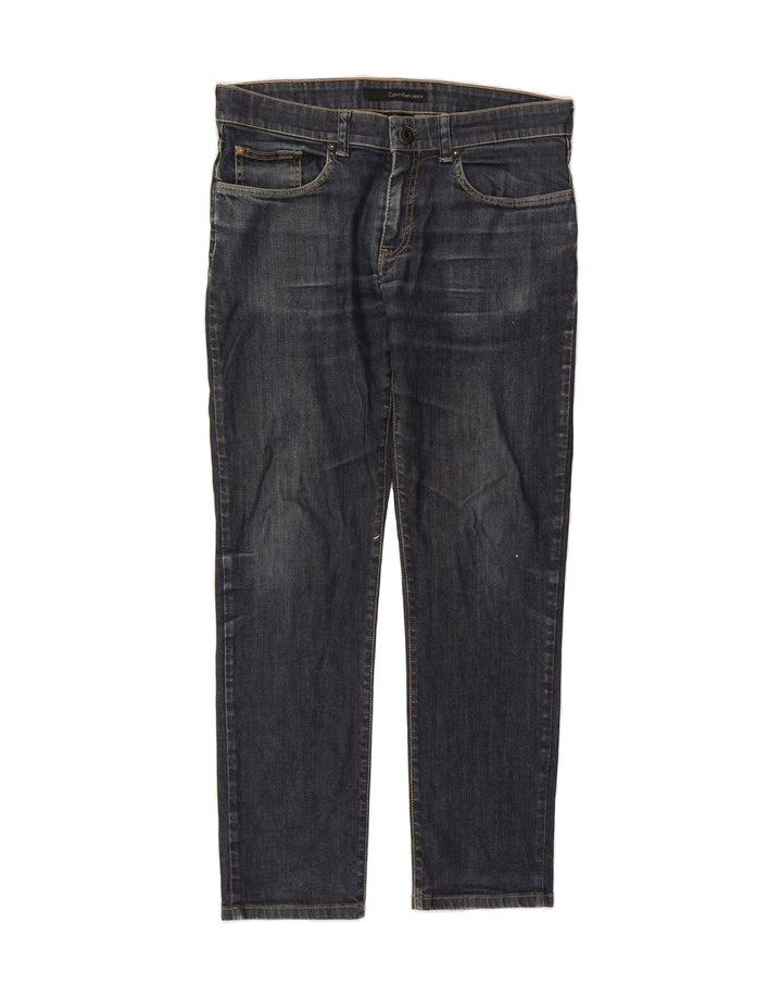 CALVIN KLEIN Womens Slim Jeans W33 L30 Blue Cotton Vintage Calvin Klein and Second-Hand Calvin Klein from Messina Hembry 