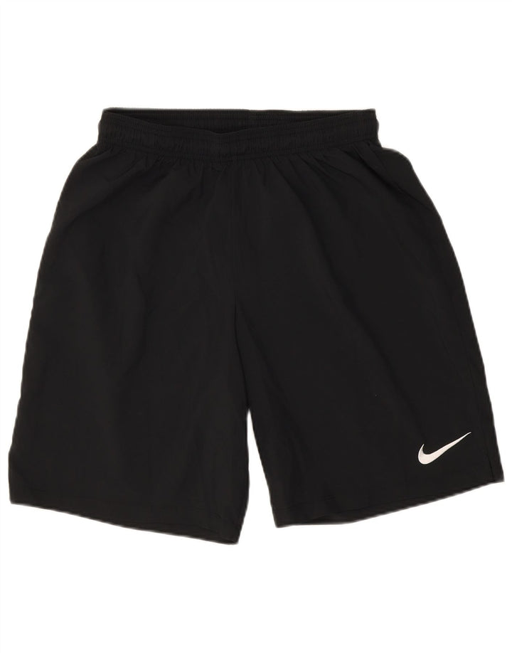 NIKE Womens Dri Fit Sport Shorts UK 14 Large  Black Polyester