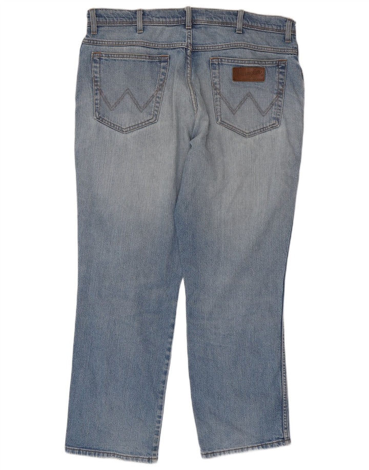 Wrangler Mens Texas Stretch Straight Jeans W38 L30 Blue Cotton
