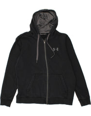 UNDER ARMOUR Mens Cold Gear Zip Hoodie Sweater Large Navy Blue Cotton