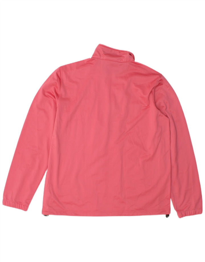 Diadora Womens Tracksuit Top Jacket UK 18 XL Pink Polyester