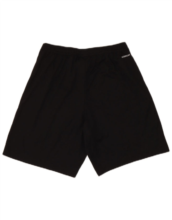 Adidas Mens Aeroready Graphic Sport Shorts Small Black Polyester