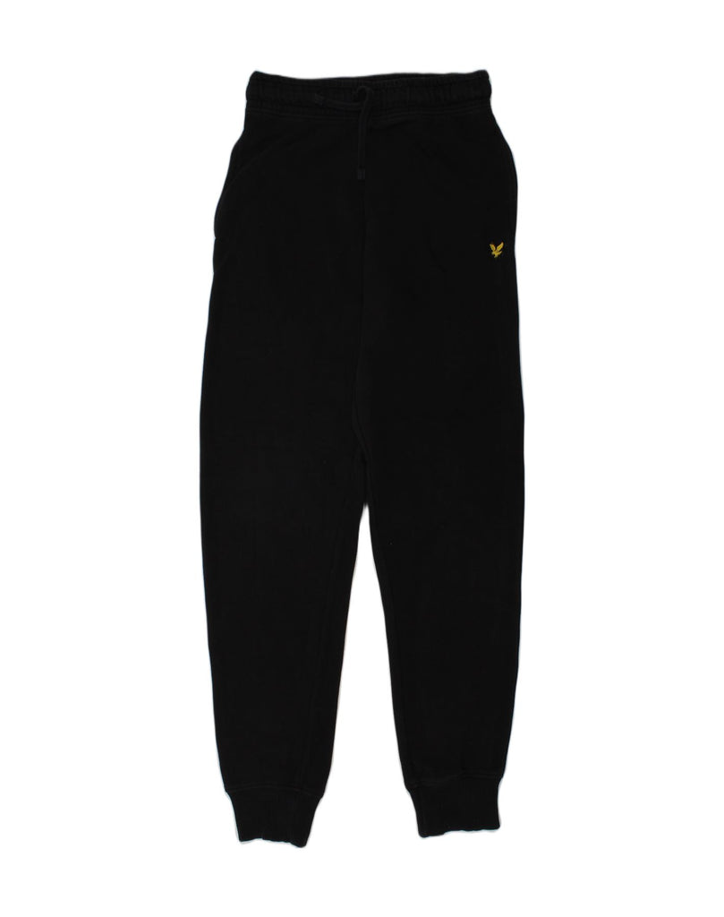 LYLE & SCOTT Boys Tracksuit Trousers Joggers 10-11 Years Black Cotton | Vintage Lyle & Scott | Thrift | Second-Hand Lyle & Scott | Used Clothing | Messina Hembry 