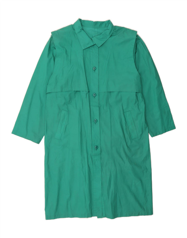 VINTAGE Womens Overcoat UK 16 Large Turquoise Vintage Vintage and Second-Hand Vintage from Messina Hembry 