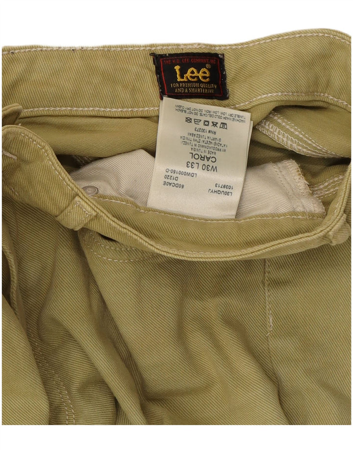 Lee Womens Carol Straight Jeans W30 L26 Green Cotton