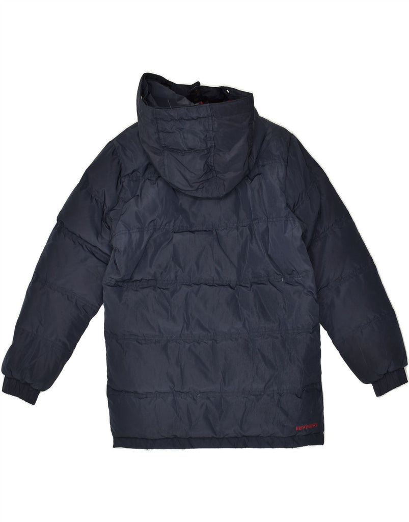 FERRARI Boys Hooded Padded Jacket 11-12 Years Navy Blue Nylon | Vintage Ferrari | Thrift | Second-Hand Ferrari | Used Clothing | Messina Hembry 