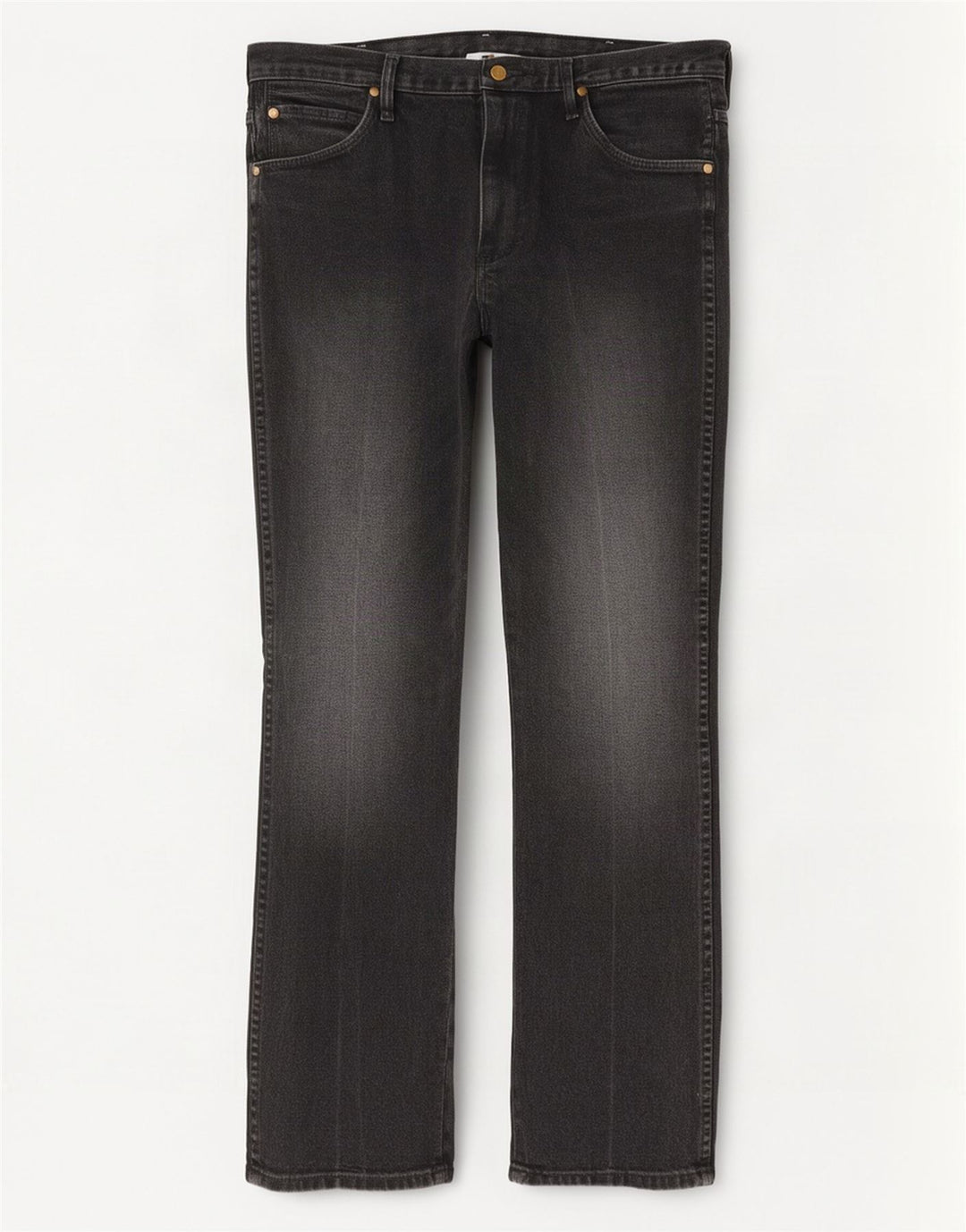Wrangler Mens Straight Jeans W33 L32 Grey Cotton