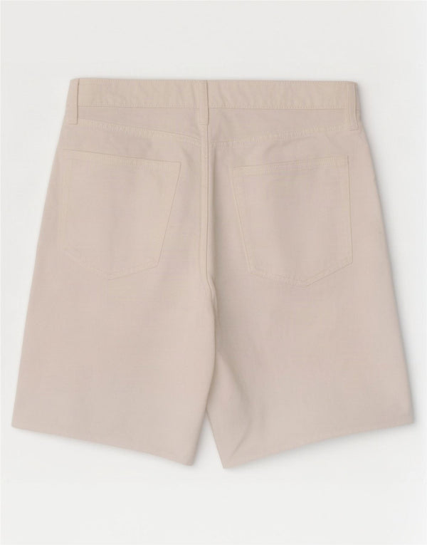 Marks & Spencer Womens Bermuda Denim Shorts UK 16 Large W34 White Cotton