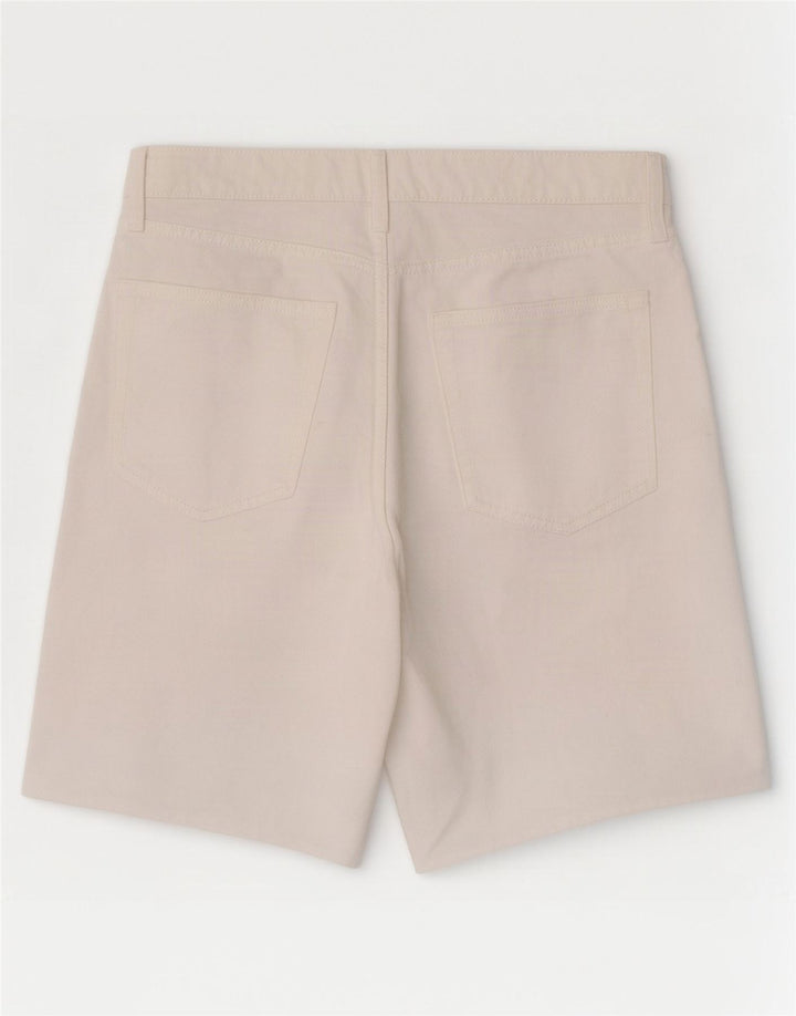 Marks & Spencer Womens Bermuda Denim Shorts UK 16 Large W34 White Cotton