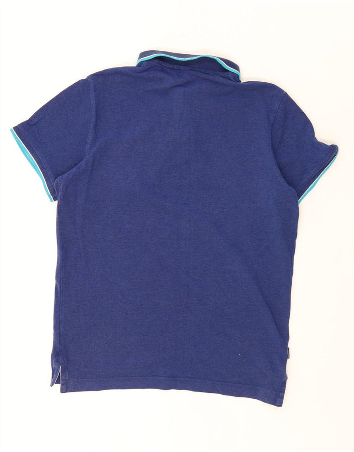 Superdry Mens Polo Shirt XL Blue Cotton