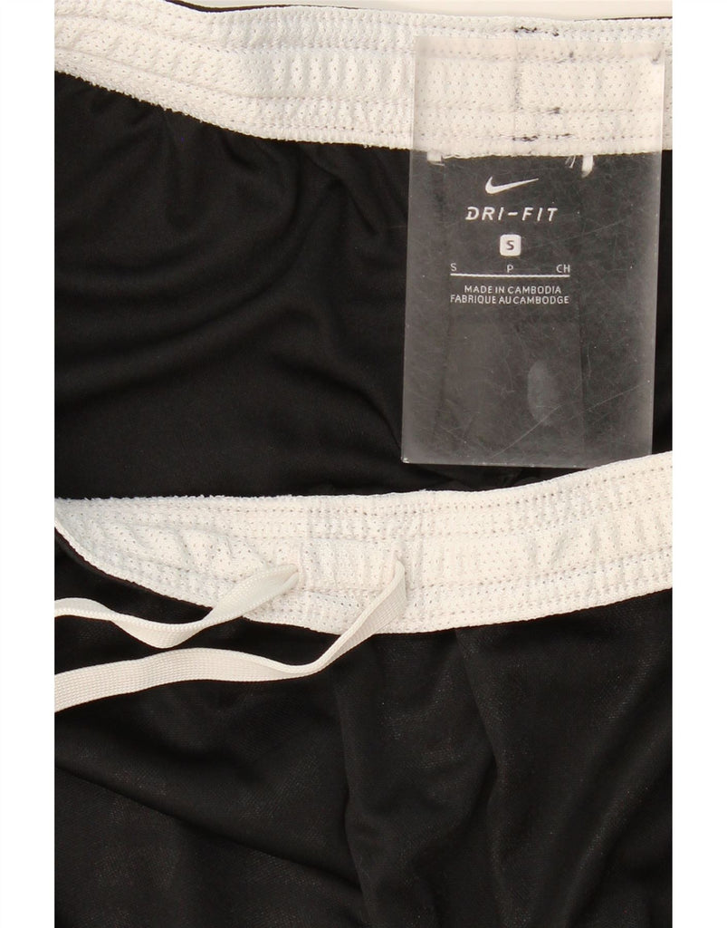 NIKE Mens Dri Fit Sport Shorts Small Black Colourblock Vintage Nike and Second-Hand Nike from Messina Hembry 
