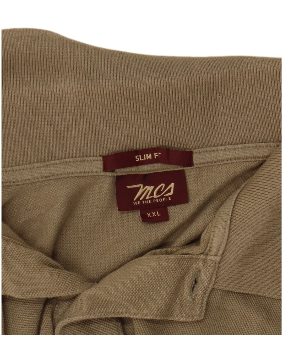 Marlboro Classics Mens Slim Fit Polo Shirt 2XL Beige