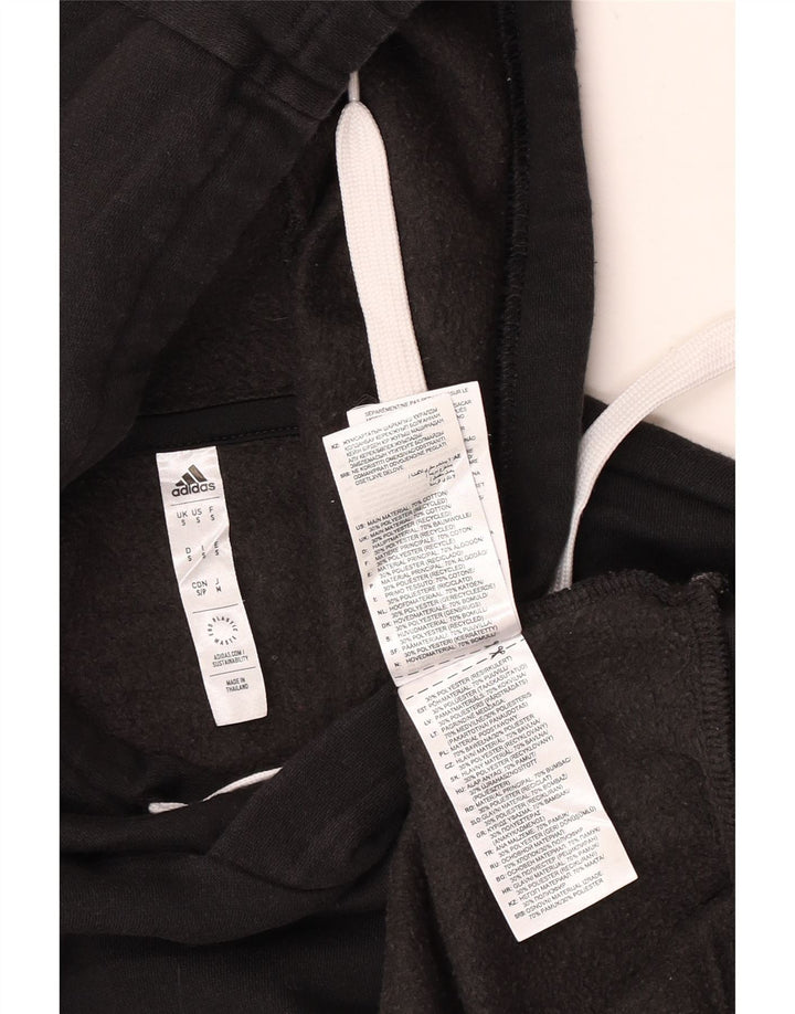 Adidas Mens Hoodie Jumper Small Black Cotton