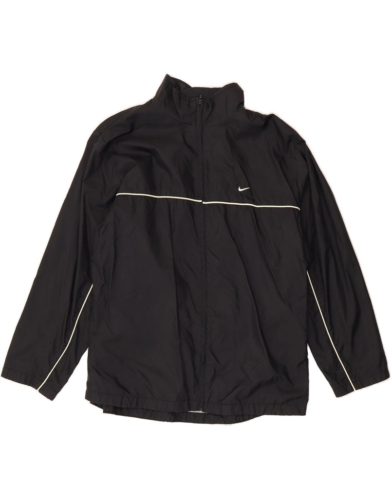 NIKE Womens Windbreaker Jacket US 16/18 XL Black Nylon Vintage Nike and Second-Hand Nike from Messina Hembry 