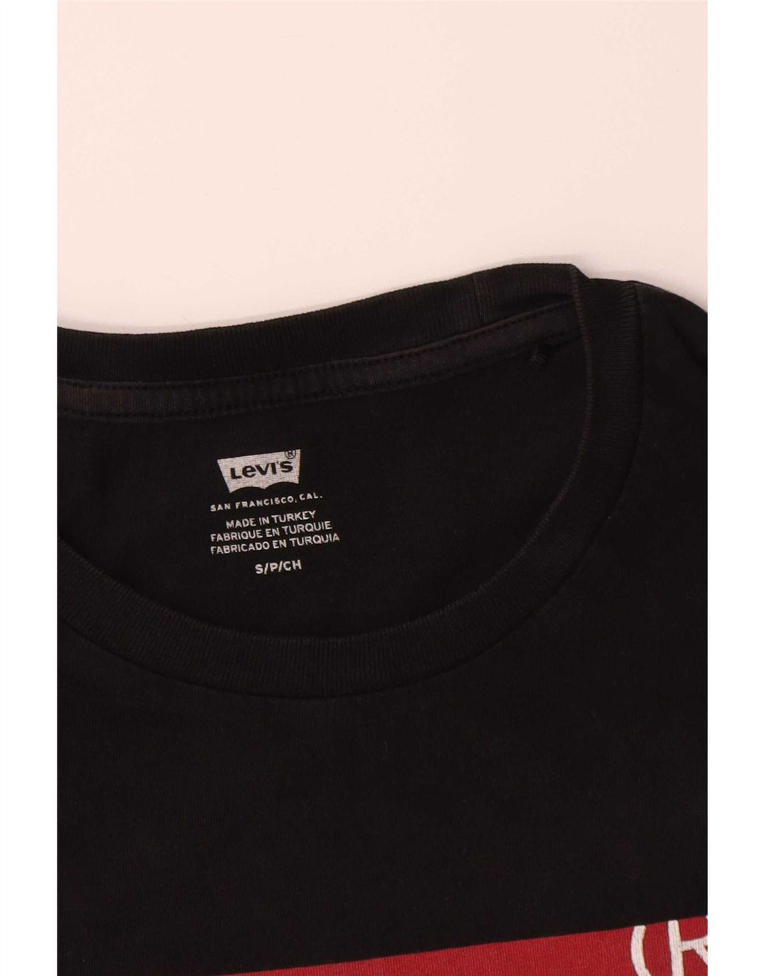 Levi's Mens Graphic T-Shirt Top Small Black Cotton