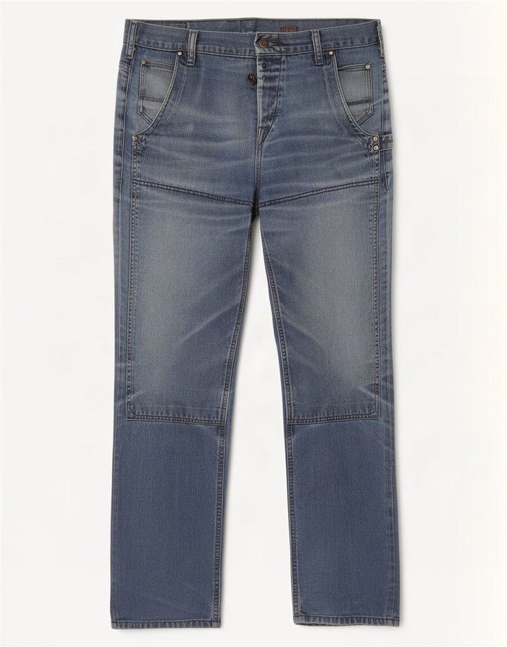 Levi's Mens Straight Jeans W36 L34 Blue Cotton