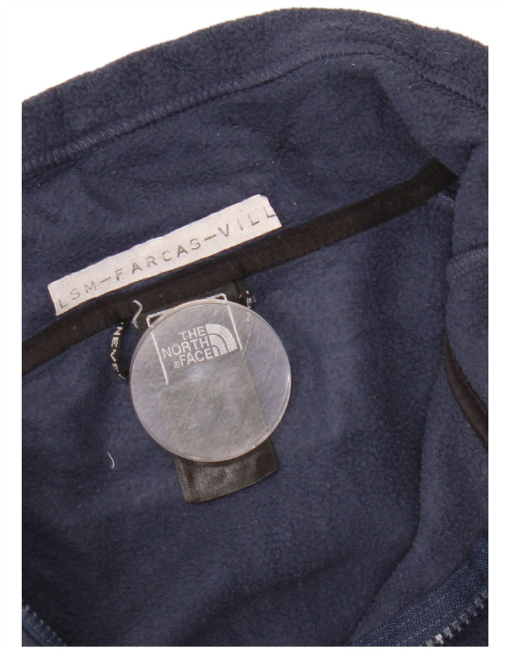 The North Face Mens Liner Fleece Jacket UK 40 Large Navy Blue Polyester