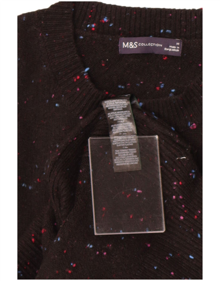 Marks & Spencer Mens Vest Tank Top Medium Black Flecked Acrylic