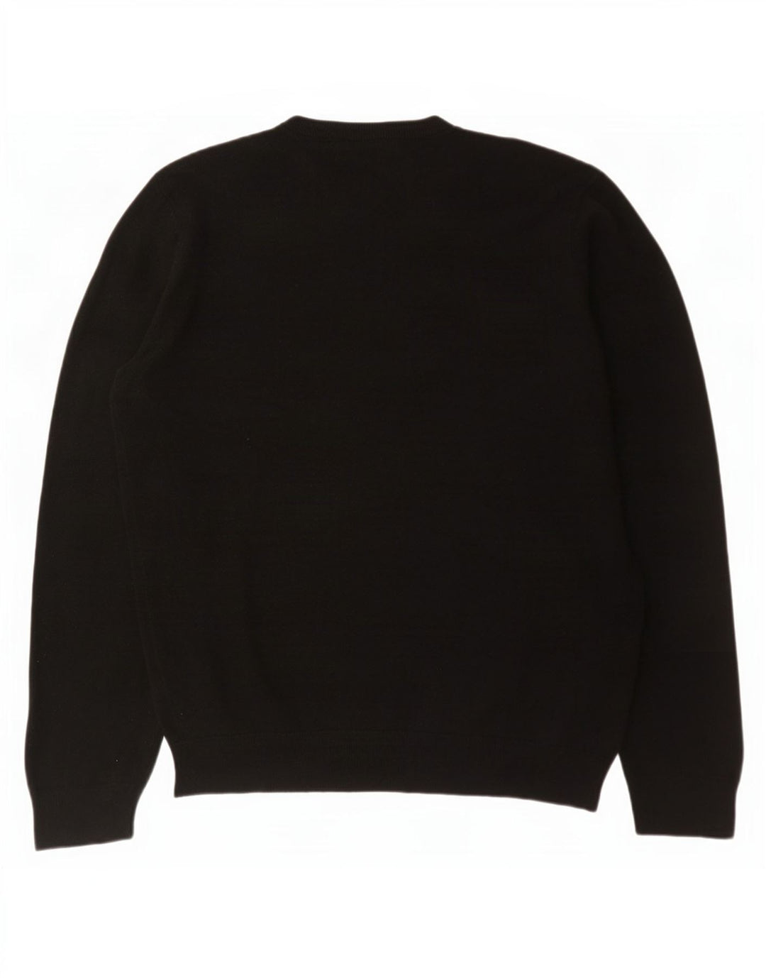 Marks & Spencer Mens V-Neck Jumper Sweater Large Black Acrylic