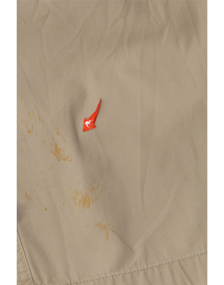 Sisley Womens Straight Cargo Trousers IT 46 Large W32 L30 Beige Cotton