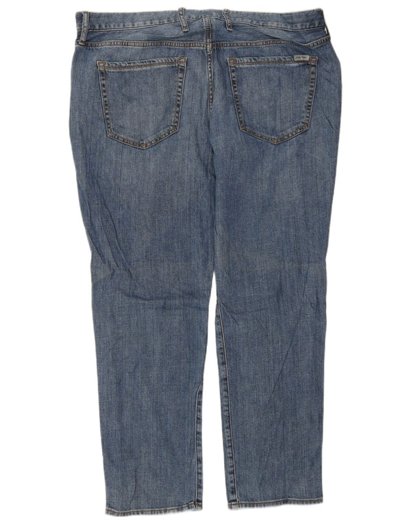 Eddie Bauer Womens Boyfriend Slim Jeans US 14 XL W36 L28 Blue Cotton