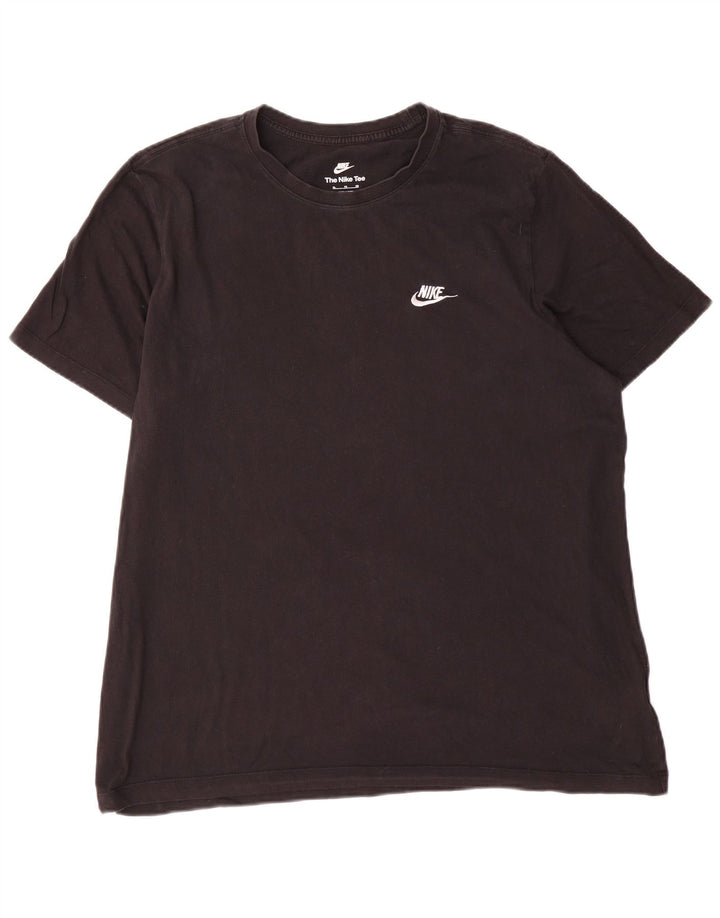 Nike Mens T-Shirt Top XL Black Cotton