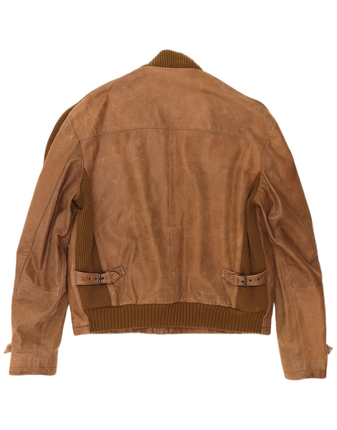 Conbipel Mens Leather Jacket IT 56 2XL Brown