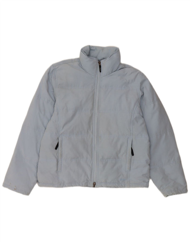 MUSTO Womens Padded Jacket UK 14 Large Blue Nylon