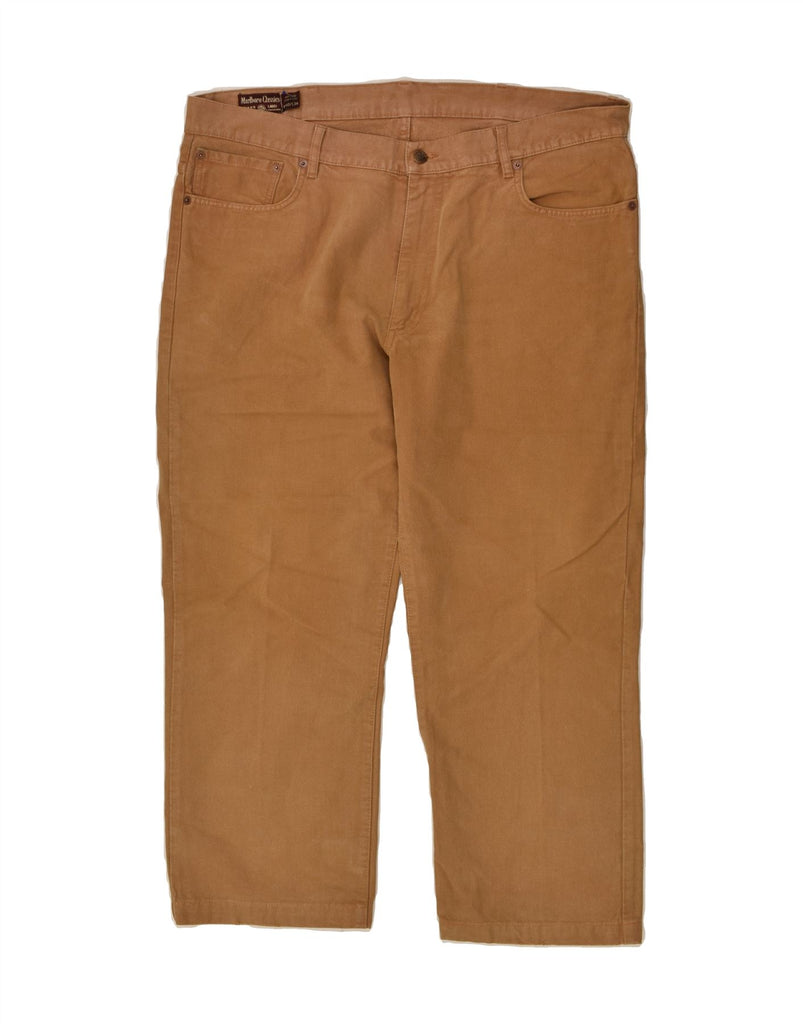 MARLBORO CLASSICS Mens Straight Casual Trousers W40 L25 Brown Cotton | Vintage Marlboro Classics | Thrift | Second-Hand Marlboro Classics | Used Clothing | Messina Hembry 