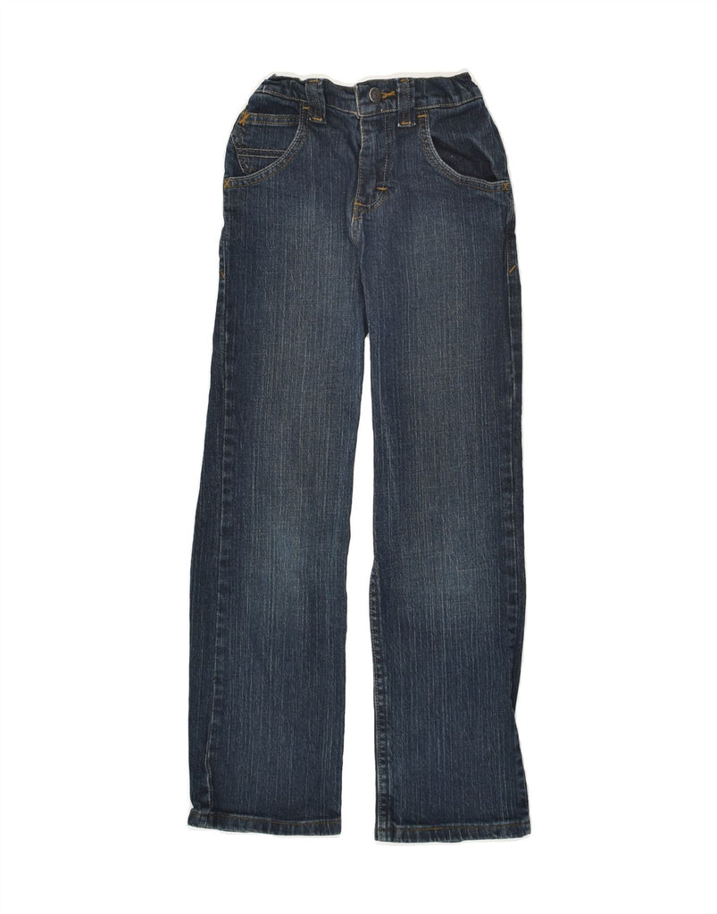 WRANGLER Boys Straight Jeans 9-10 Years W24 L25 Navy Blue Cotton | Vintage Wrangler | Thrift | Second-Hand Wrangler | Used Clothing | Messina Hembry 