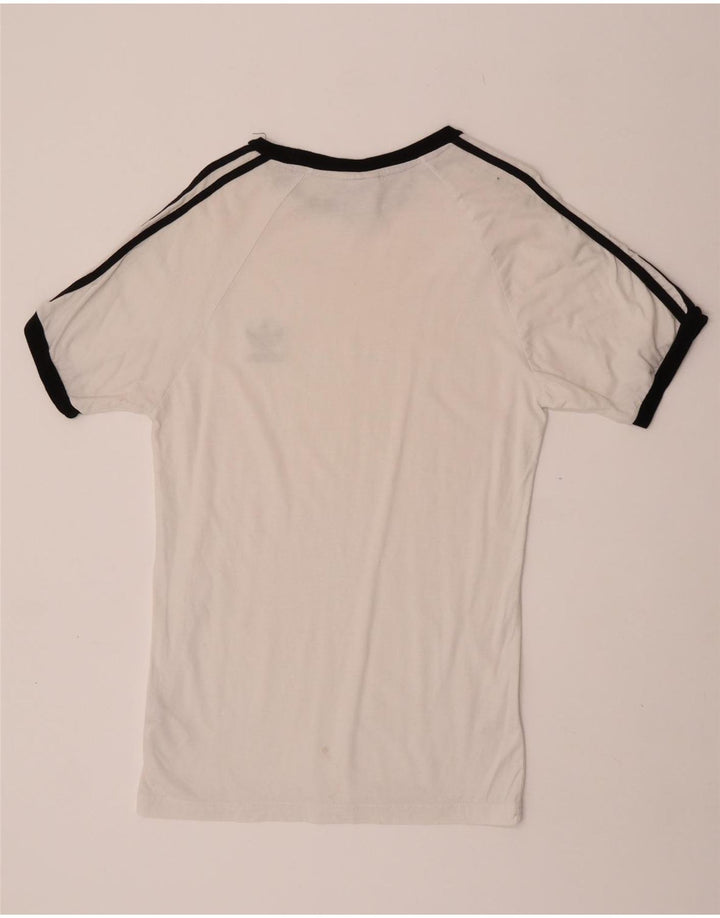 Adidas Mens T-Shirt Top Large White Cotton