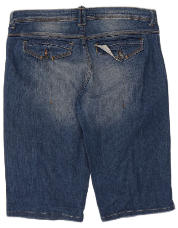 Fat Face Womens Denim Shorts UK 12 Medium W32 Blue Cotton