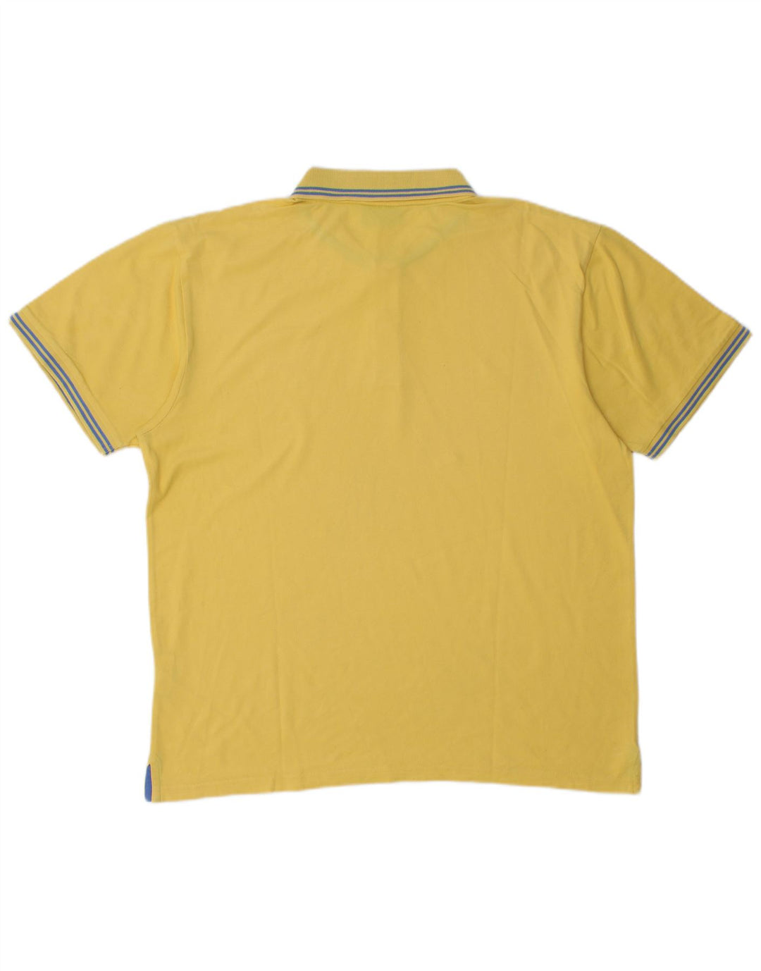 Champion Mens Polo Shirt Large Yellow Cotton