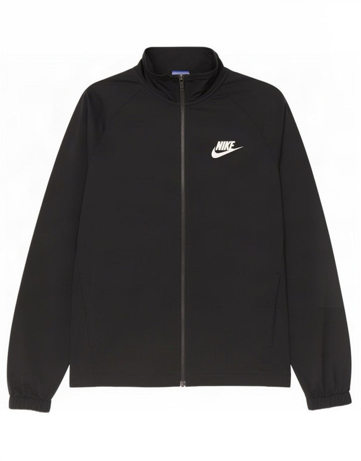Nike Mens Tracksuit Top Jacket Medium Black Polyester
