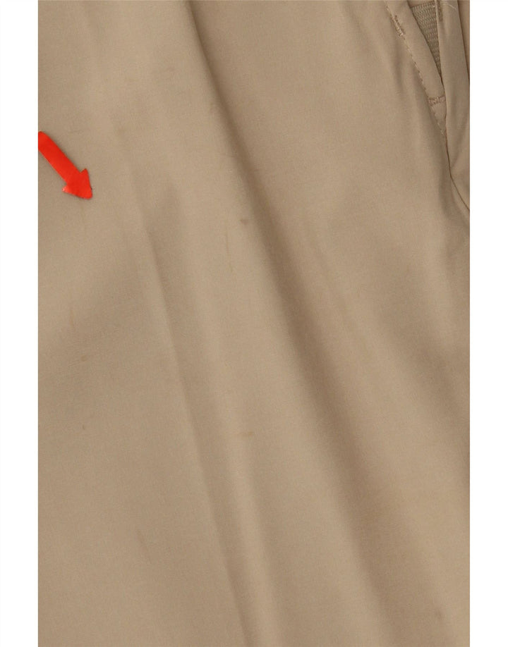 Izod Womens Straight Chino Trousers W32 L30 Beige Polyester