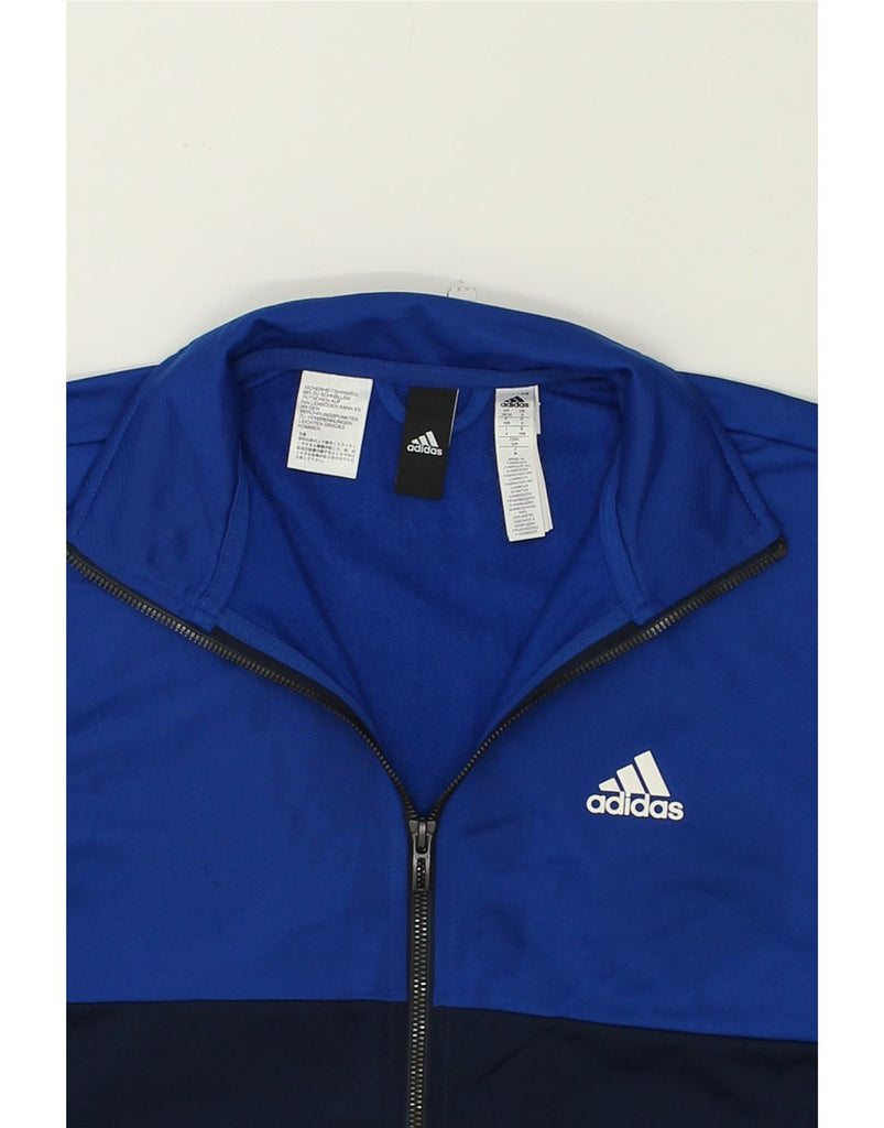 ADIDAS Mens Tracksuit Top Jacket Size 36/38 Small Blue Colourblock | Vintage Adidas | Thrift | Second-Hand Adidas | Used Clothing | Messina Hembry 