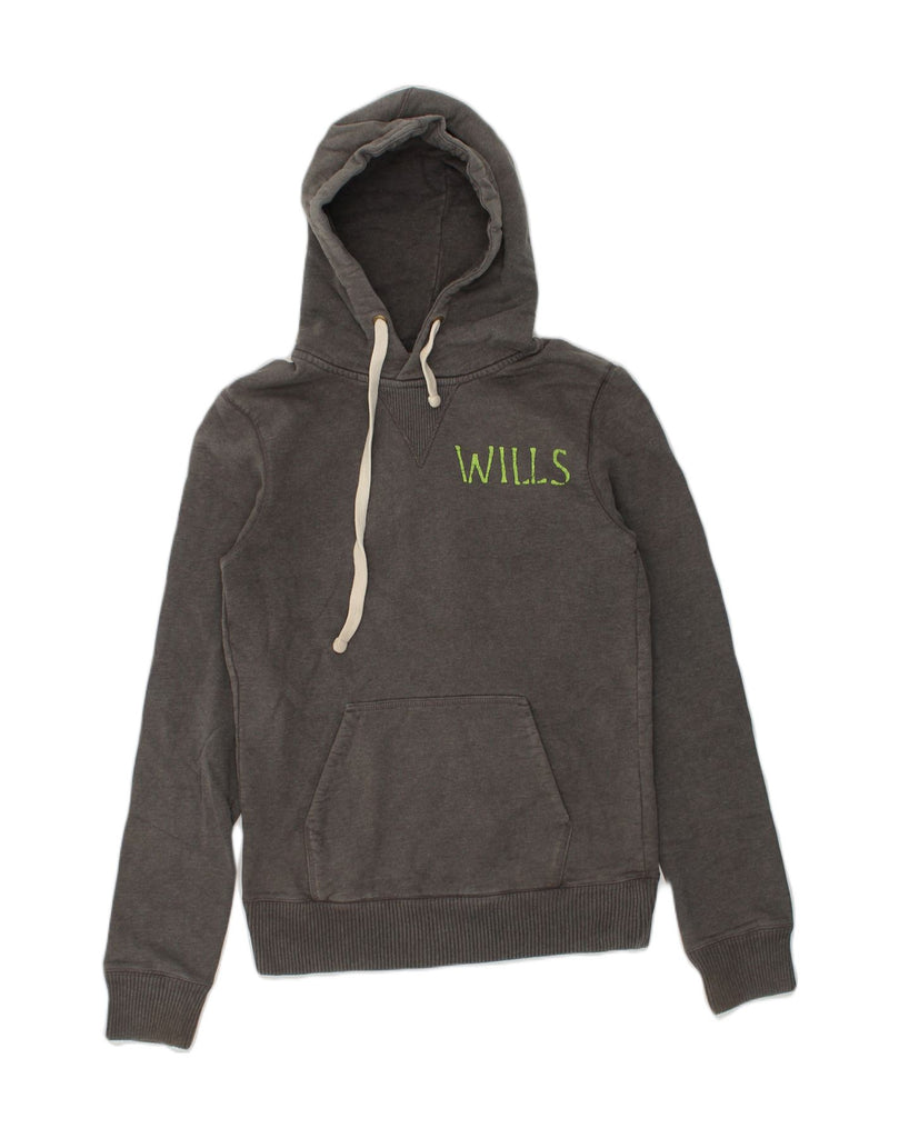 JACK WILLS Mens Graphic Hoodie Jumper XS Grey Cotton | Vintage Jack Wills | Thrift | Second-Hand Jack Wills | Used Clothing | Messina Hembry 