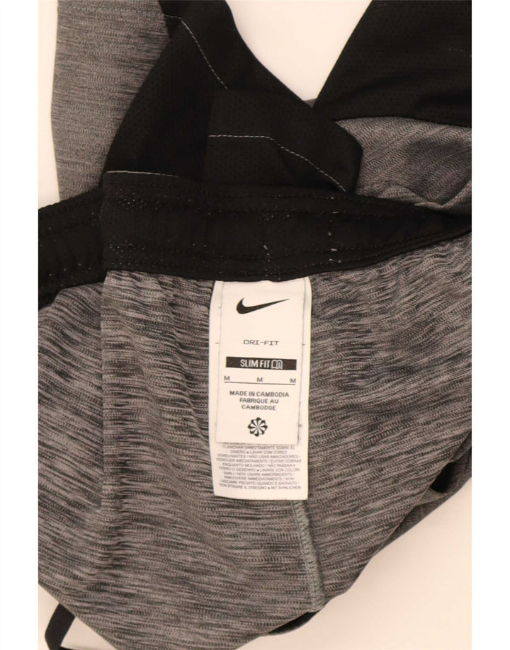 Nike Mens Dri Fit Slim Sport Shorts Medium Grey Polyester