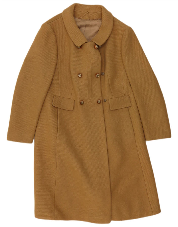 Arezia Womens Double Breasted Overcoat UK 14 Medium Beige