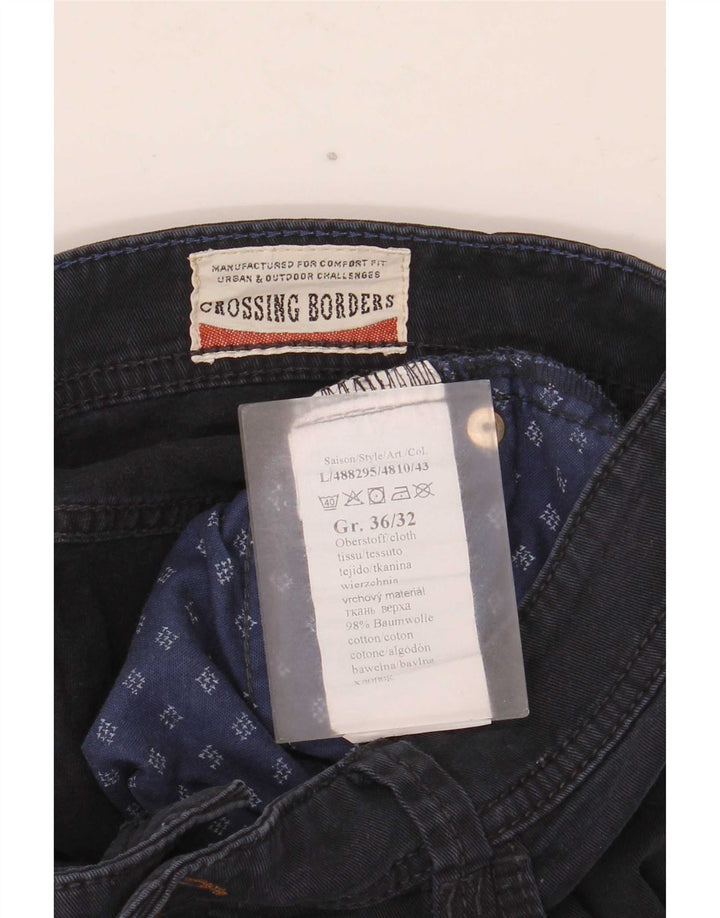 Camel Active Mens Straight Jeans W36 L32 Navy Blue Cotton